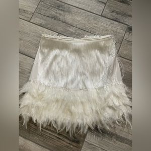 Feather Fringe Skirt